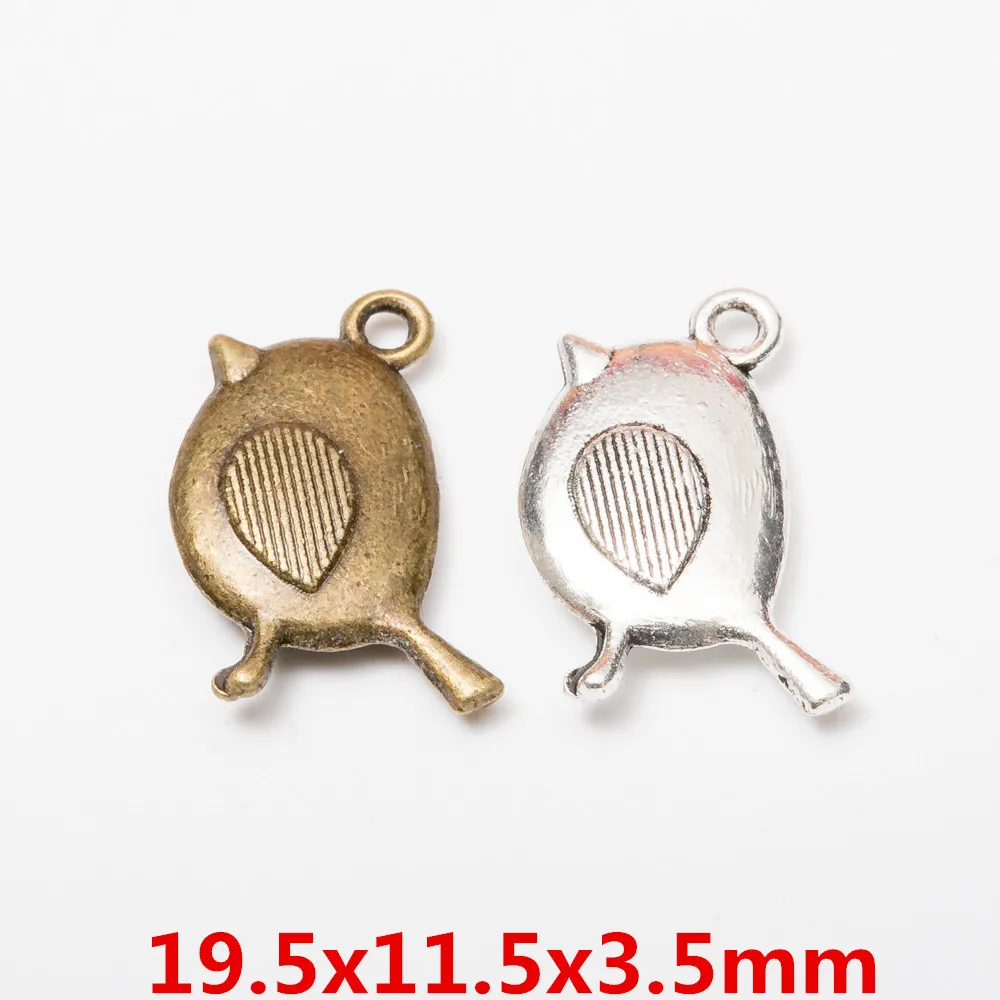 

wholesale 70pcs retro birds charm Tibetan silver fit for Necklaces & Pendants metal jewelry findings256