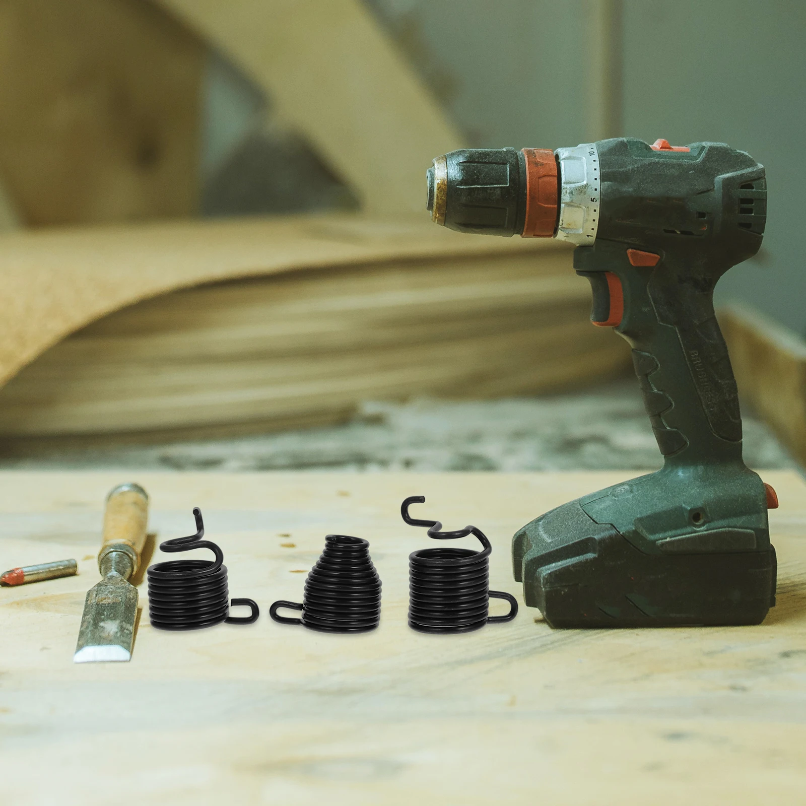 

3pcs Pneumatic Chisel Kit Replacement Air Hammer Retainer Springs Quick Rebound Mechanism Large Spring Pneumatic Tool