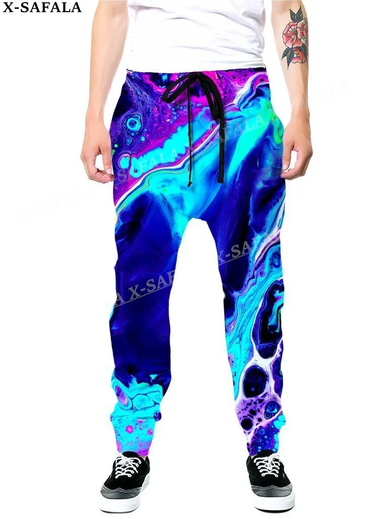 Hippie Psychedelic Colorful Trippy 3D Print Trousers Men Women Sweatpants Drawstring Long Joggers Spring Autumn Sports Pants-5