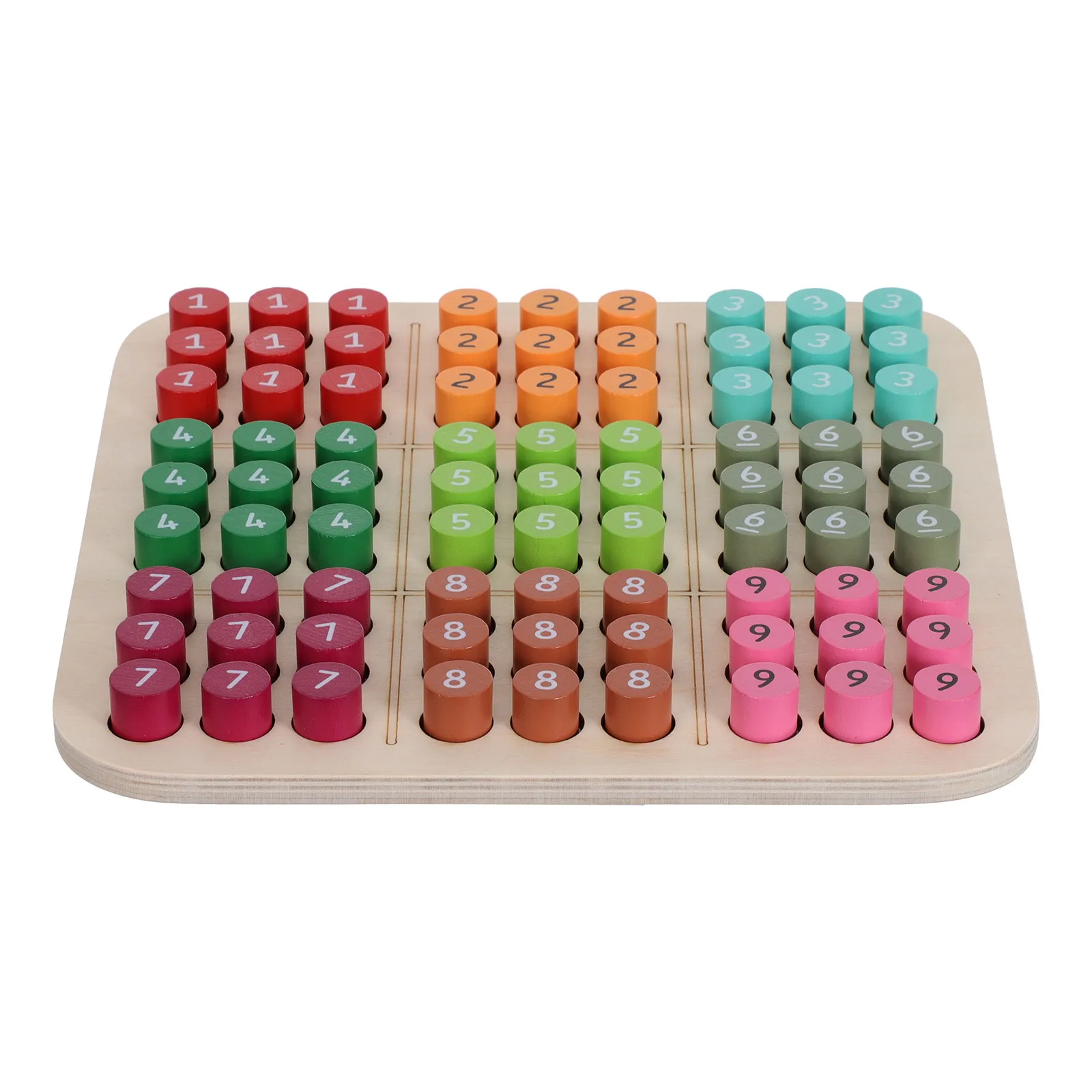 

1Set Sudoku Wooden Board Game Logical Thinking Educational Desktop Chess Fun Leisure for Children Wooden Sudoku Board Game