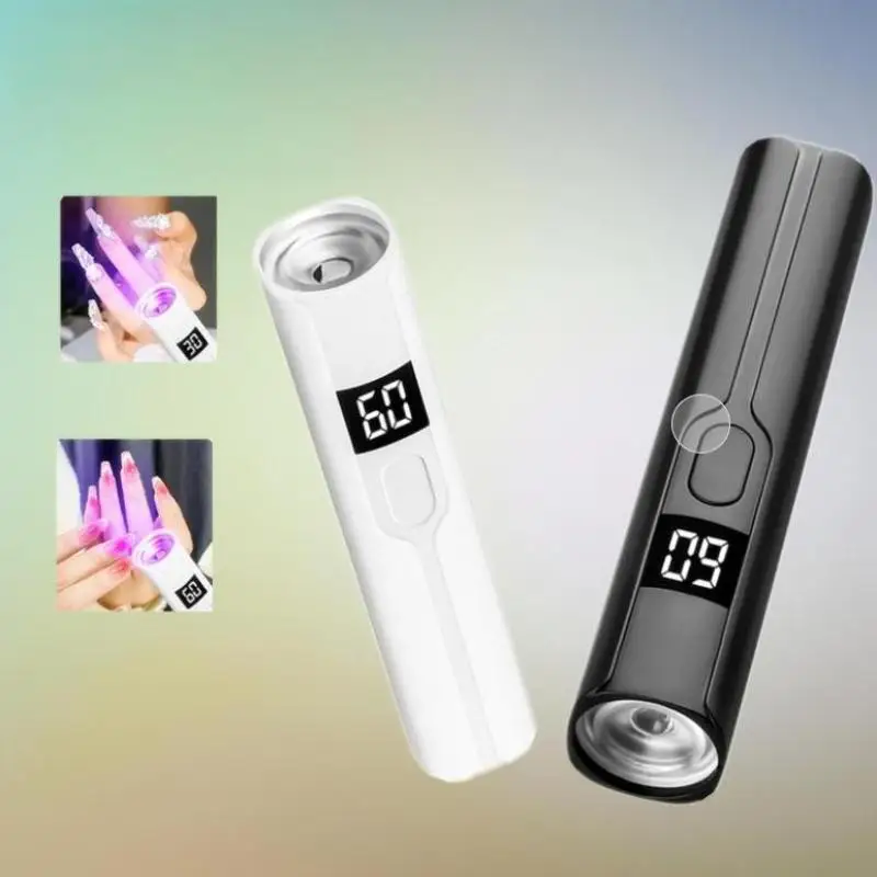 Lampada da scrivania professionale a LED UV per unghie con display Mini lampada UV portatile ricaricabile per essiccatore per unghie per unghie rimovibile
