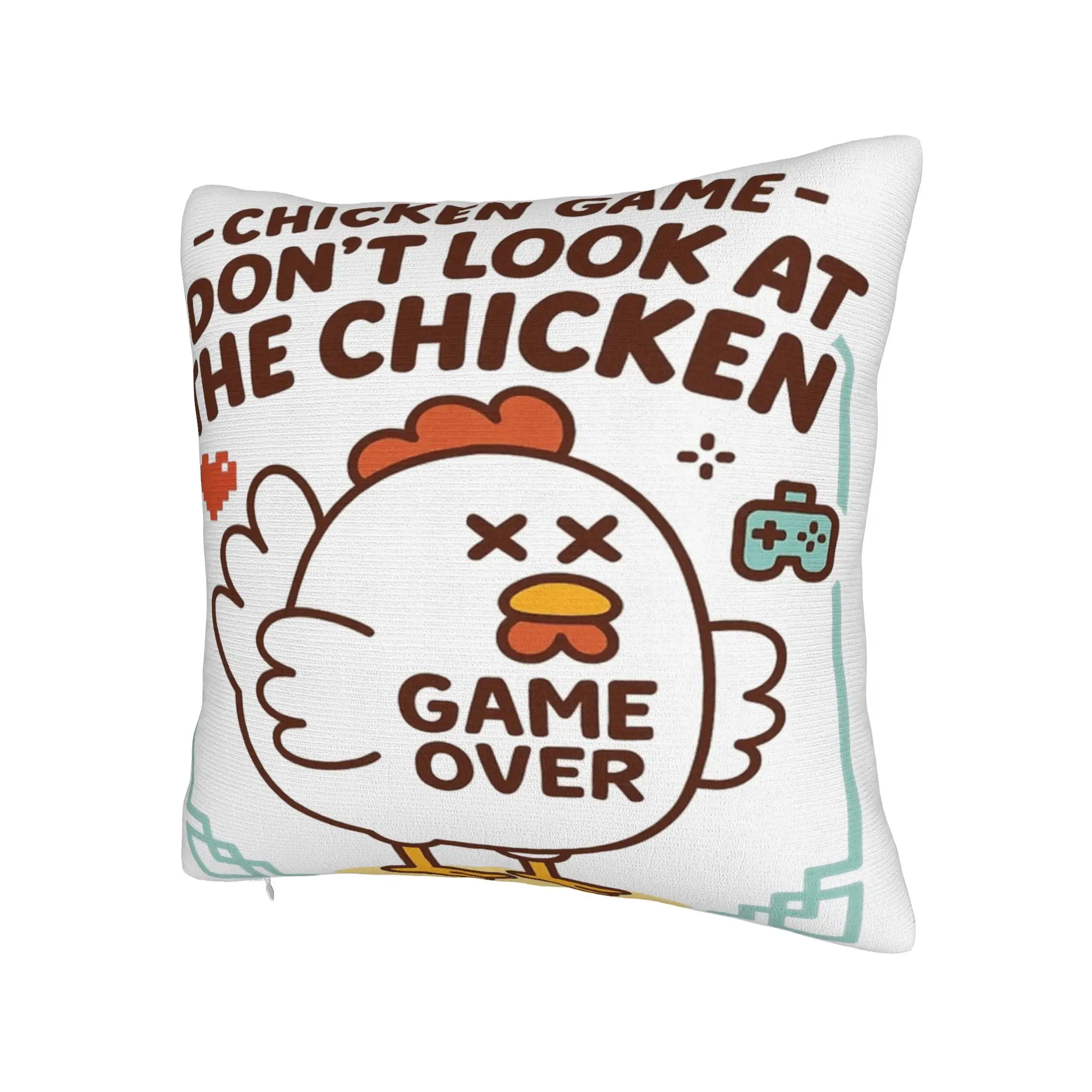 Chicken Game Dont Look At The Chicken Pillowcases Product Printing Cushion Cover Decorations  Pillow Case Cover Home Multi Size