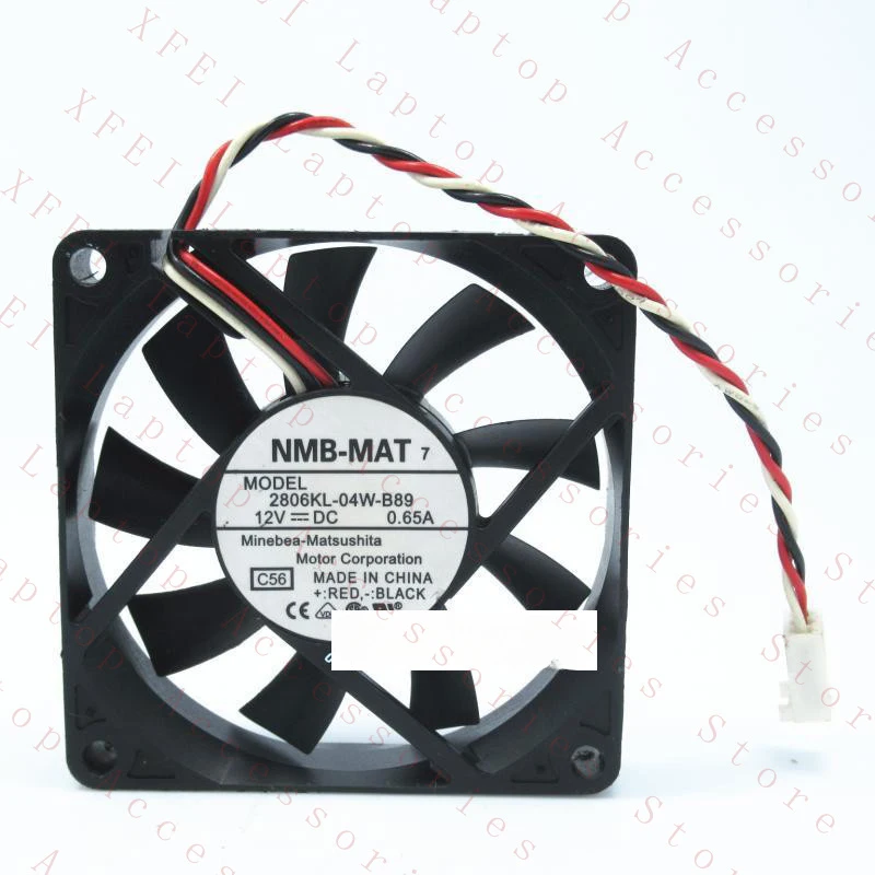 D  1PC 2806KL-04W-B89 for NMB Cooling Fan 12V 0.65A DC 70*15mm 3Pin New
