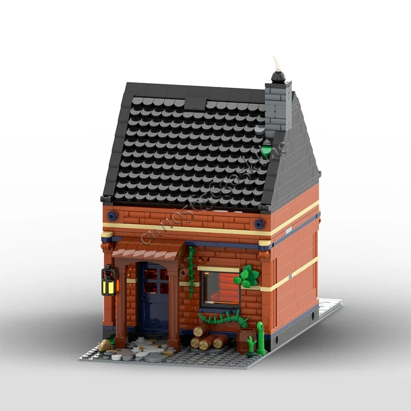 1012 pièces scène de rue de ville la maison du travailleur MOC personnaliser bloc de construction modulaire technologie créative bricolage assemblage jouet cadeau