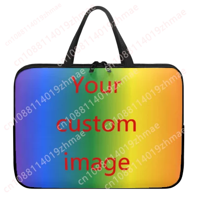 Custom Imag/Text/Logo Portable Soft Laptop Bags Case For 10 12 13 15 17inch Tablet Bag Personalized Fashion Briefcase Pc Handbag