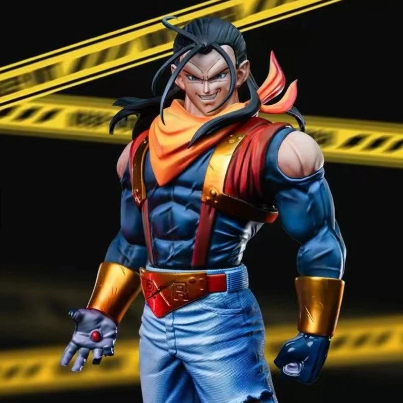 

New 35cm Dragon Ball Android 17 Statue Collectible Anime Figure Resin Model For Anime Fans Home Decoration Desktop Ornament Fans