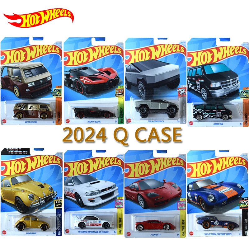 Genuine 1/64 Hot Wheels Mdoels Car Bugatti Porsche Van Shelby Acura Cybertruck Dodge Alfa Romeo Toys for Boy Chevy Mustang 2024Q