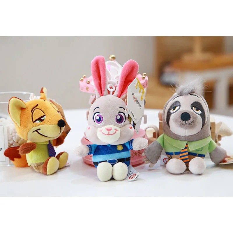 Disney Zootopia Key Chain Ring Claw Popsicles Kawaii Fashion Cartoon Creativity Bag Pencil Case Pendant Belt Pants Decorate Gift