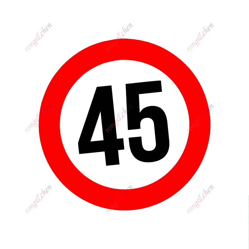

Funny Car Sticker Speed Limit 45 Km for Car Motorcycle Racing Helmet Laptop Trunk Body Car Window Surfboard Waterproof PVC Decal