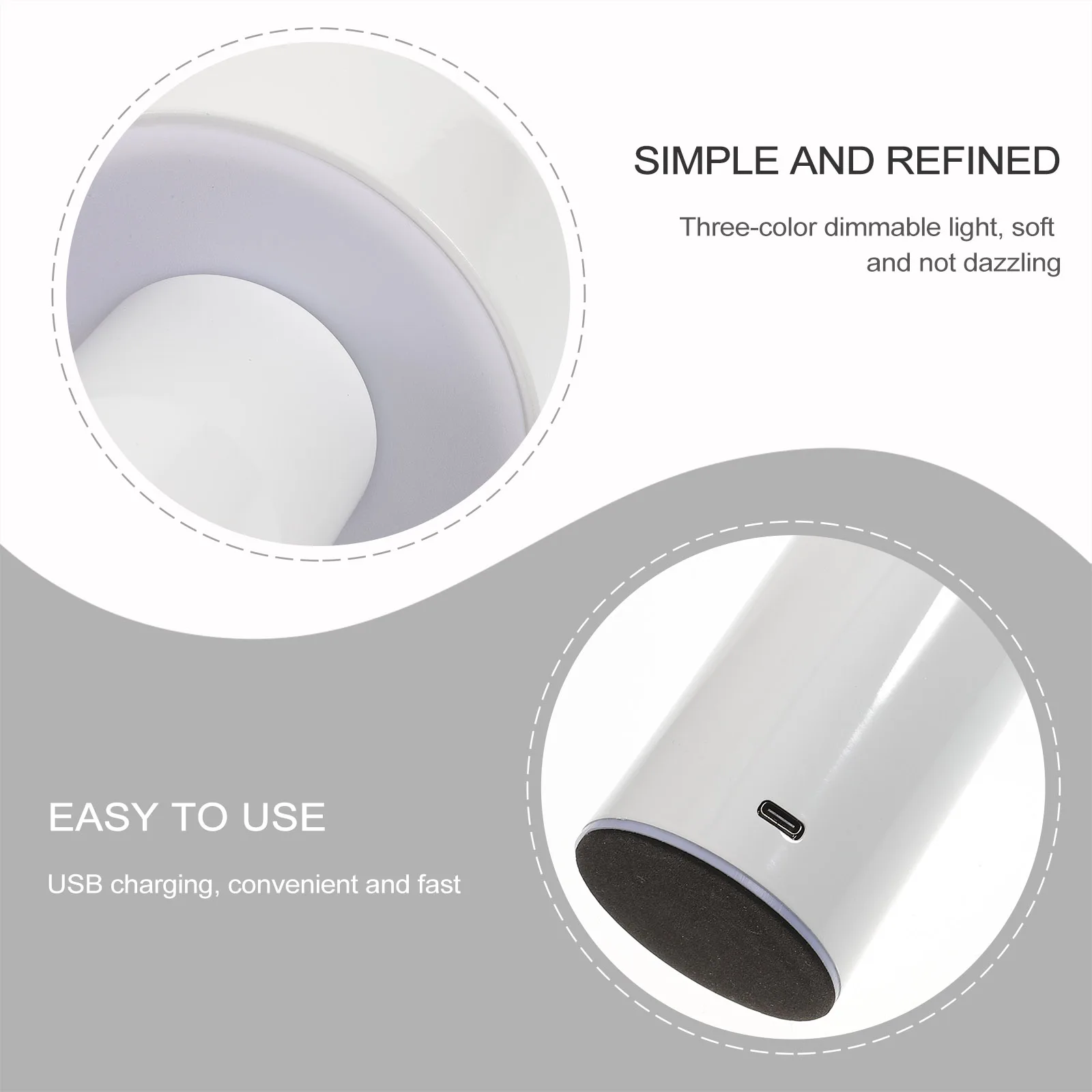 

Mushroom Night Light USB Rechargeable Bedside Lamp for Bedroom Modern Table Light Simple Delicate Design Bedside Lamp