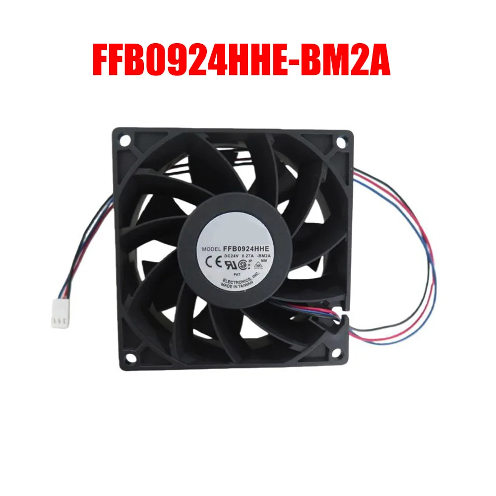 Cooling Fan FFB0924HHE-BM2A DC24V 0.27A 9CM 3PIN New