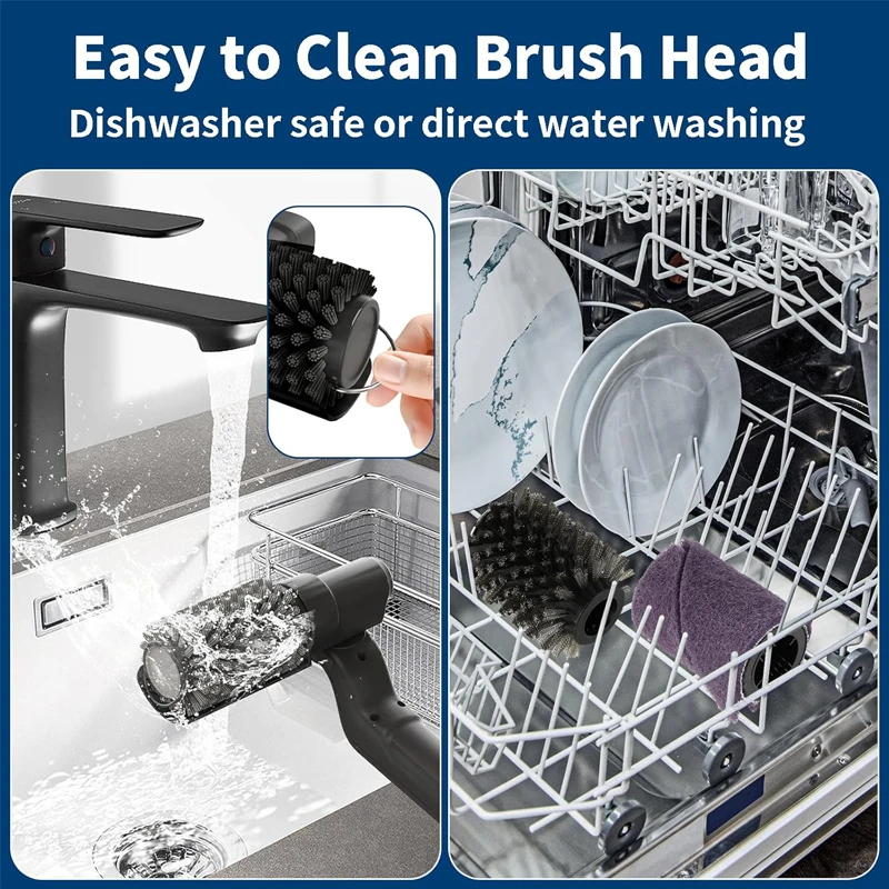 Electric Grill Brush Grill Brush Electric Brush For Barbecue Kitchen Brush Electric Network BBQ Cleaner Kitchen Silicone Brush - Image 6