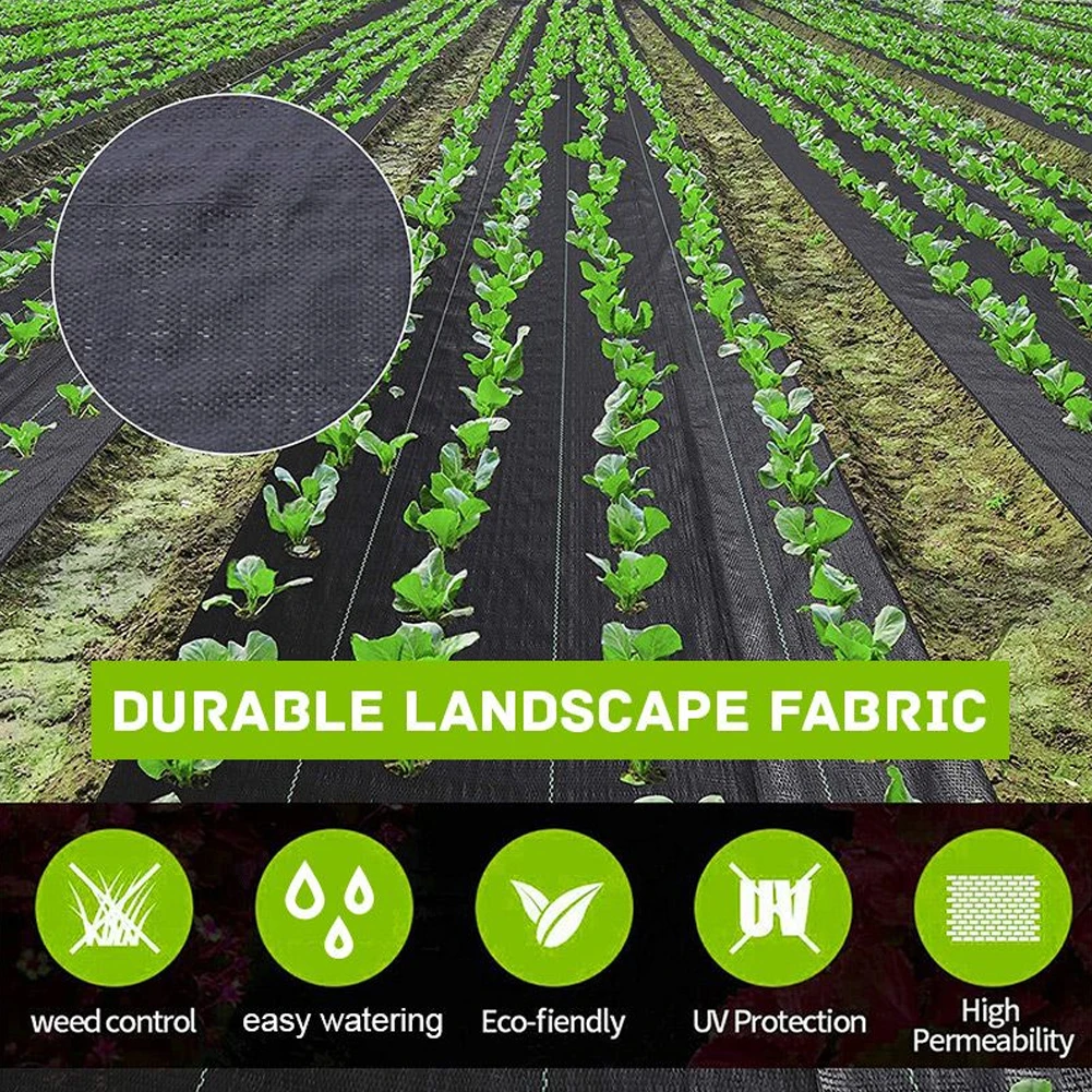 Biodegradable Weeds Barriers Block Sunlight Garden Weeds Control Fabric Anti-grass Ground Mats For Outdoor Pathway Plant Cover