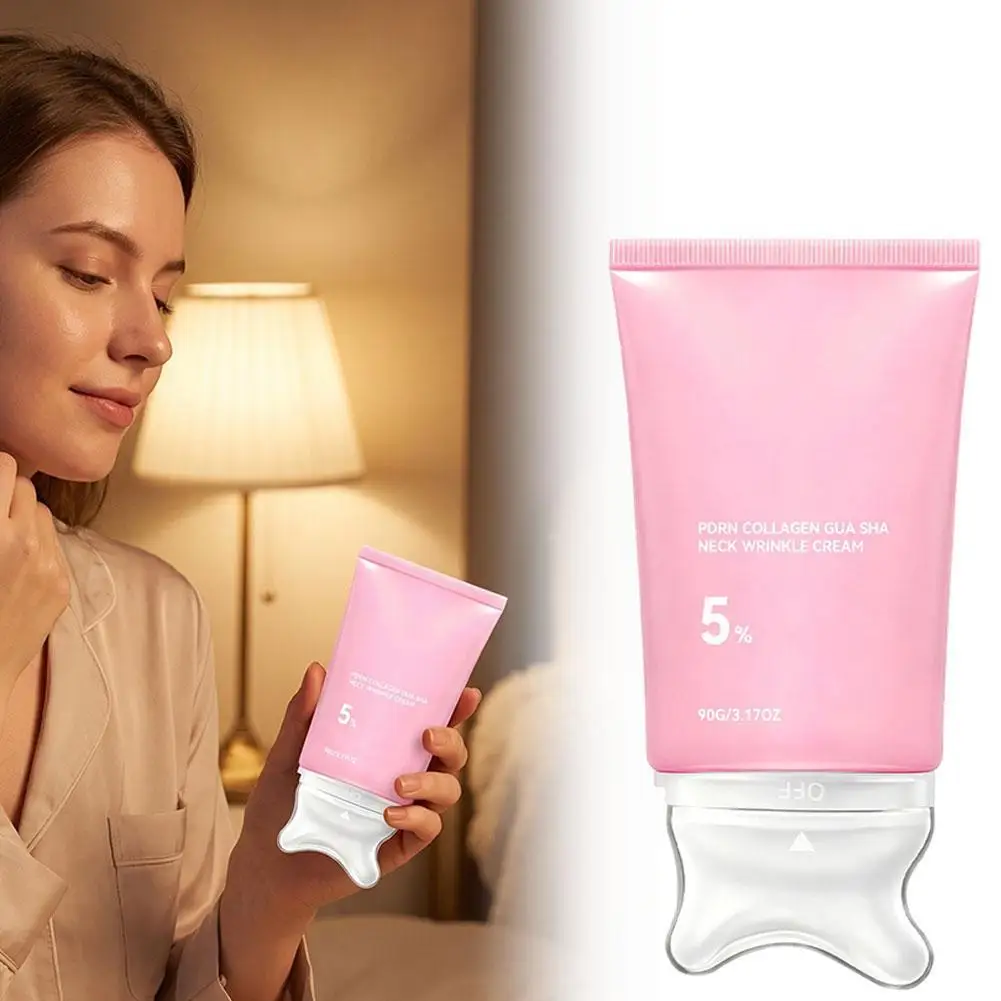 PDRN Pink Collagen Volume Multi Balm / PDRN Collagen Gua Sha Roller Halscreme Tief Hydratisierende Feuchtigkeitsspendende Aufpolsternde Gesichts- und Halscreme – Detail 7