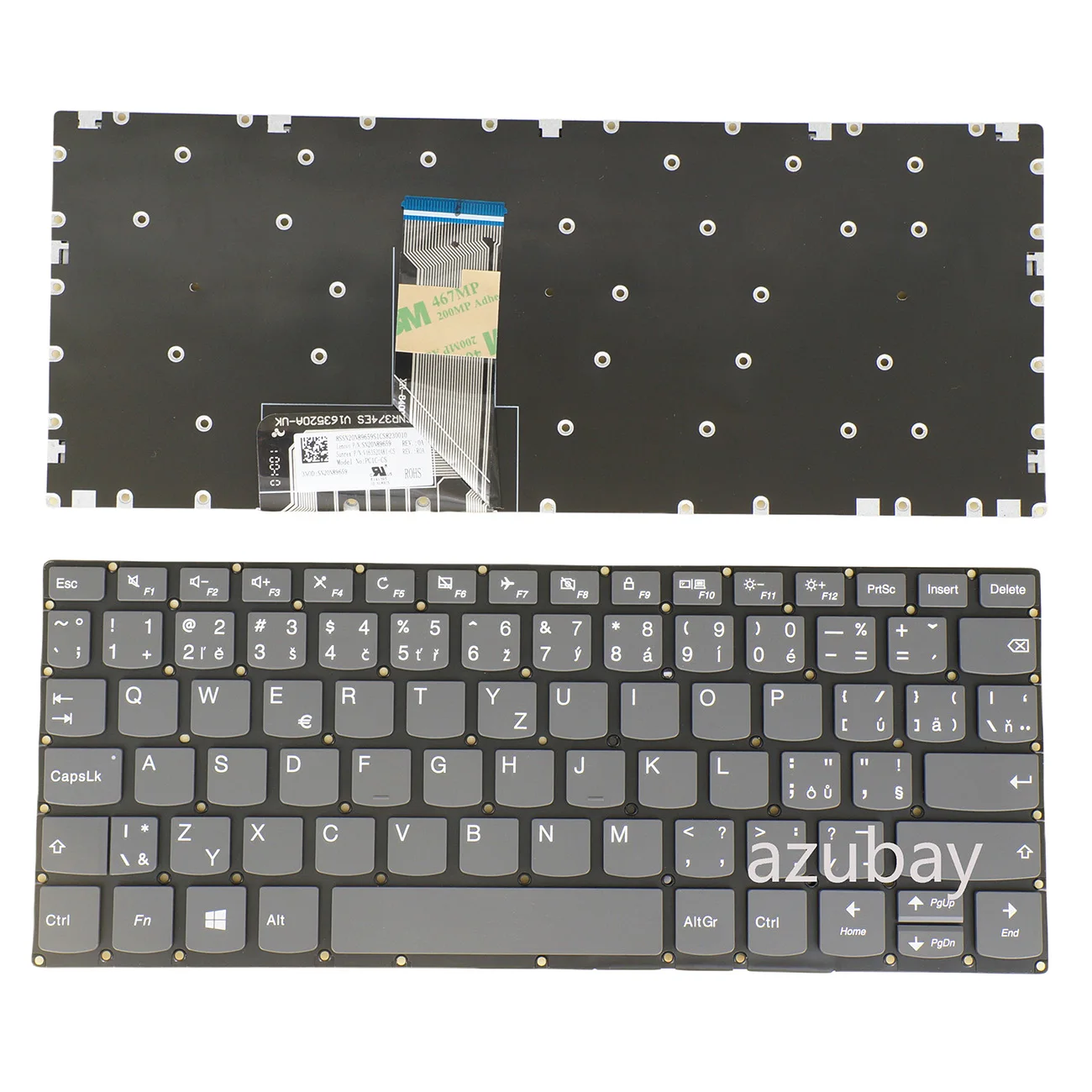 Czech Slovak Keyboard For Lenovo PC1C-CS V163520AK1-CS YOGA 330-11IGM 330H-11IGM 330L-11IGM 330R-11IGM 330E-11IGM，Flex 6-11IGM