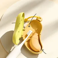 Portable Toothbrush Holder Creative Shaped Toothpaste Dispenser Toothbrush Bristles Dust-proof Cover Travel Toothbrush Storage