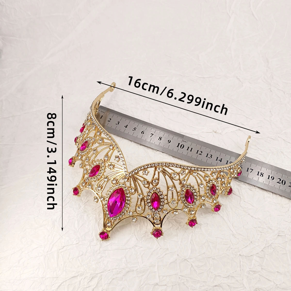 أغطية الرأس الزفاف الملونة المرأة قاعة الرقص تاج الباروك كريستال التيجان والتيجان الزفاف الزفاف إكسسوارات الشعر مجوهرات