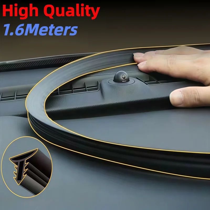 Auto Dashboard Sealing Strip Noise Sound Insulation Rubber Strips Universal for Weatherstrip Auto Accessories Car Stickers Parts