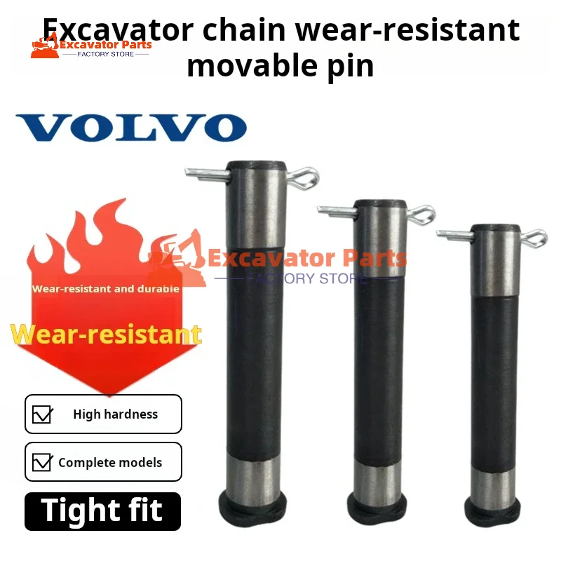 For Vo-lvo ec EC55 60 75 80 120 140 210 240 Chain chain bar Caterpillar track movable pin Excavator Parts