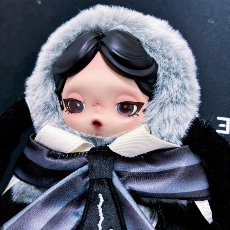 Muñeco de Peluche de Vinilo Original Popmart Skullpanda Wednesday, Llavero de Juguete de Moda, Figura Adorable, Adorno de Escritorio, Regalo, Periférico de Anime