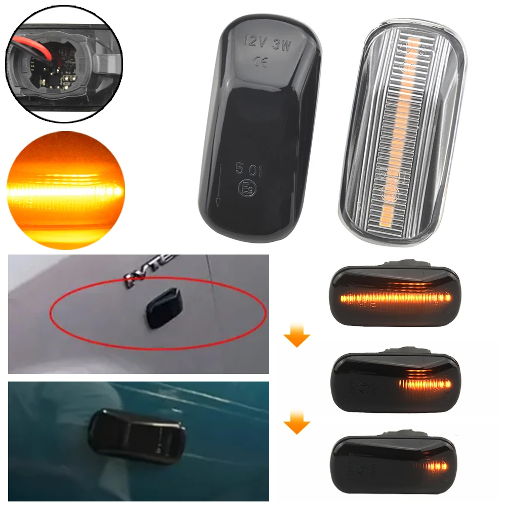 

LED Side Marker Light For Honda CRV Accord Civic City Fit Jazz Stream HRV S2000 Odyssey Integra Acura RSX NSX Turn Signal Lamp