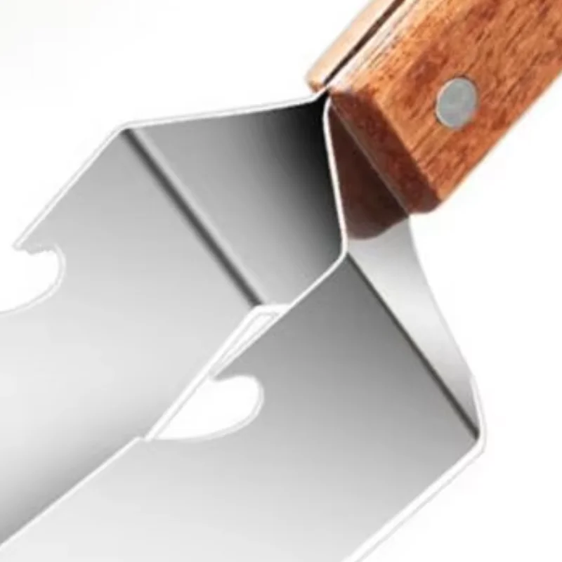 

Stainless Steel Watermelon Slicer Fruit Cutter with Wood Handle 2-in-1 Bottle Opener Rust-Proof Essential Kitchen Tool