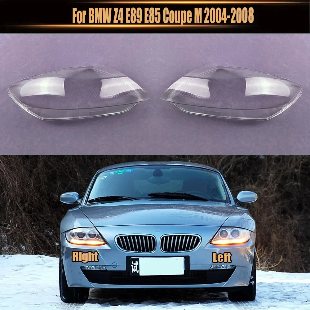 

For BMW Z4 E89 E85 Coupe M 2004-2008 Penutup Lampu Depan Lensa Shell Plexiglass Pengganti Kap Lampu Asli