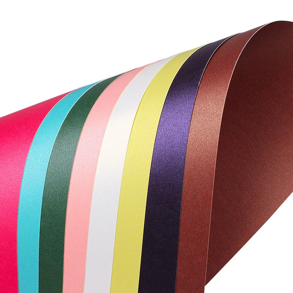 

20 Pcs Packaging Paper Folding Colorful Packing Wrapping Pearlescent Colored Shimmer