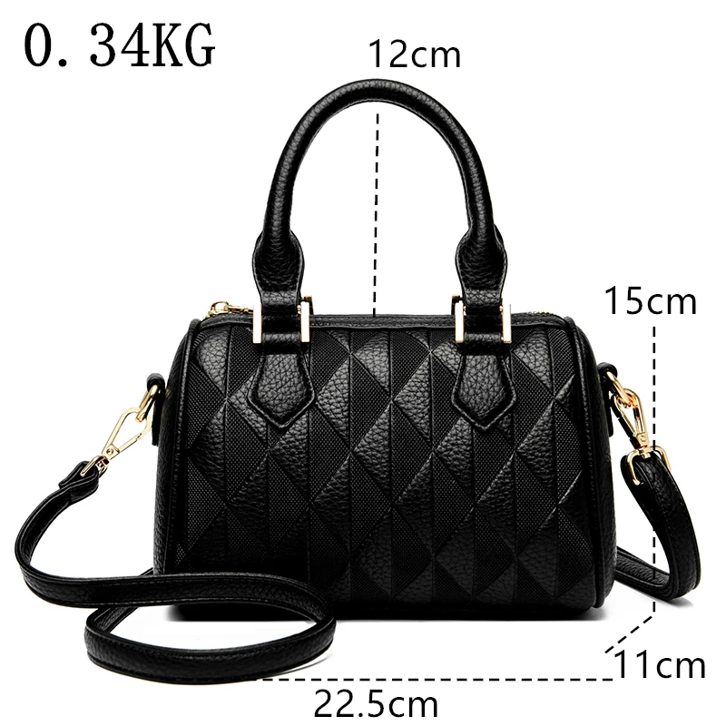 Luxury Leather Women Large Capacity Tote Bag Designer Fashion Hot Shoulder Crossbody Bag Casual Handbag And Purses  Female Sac