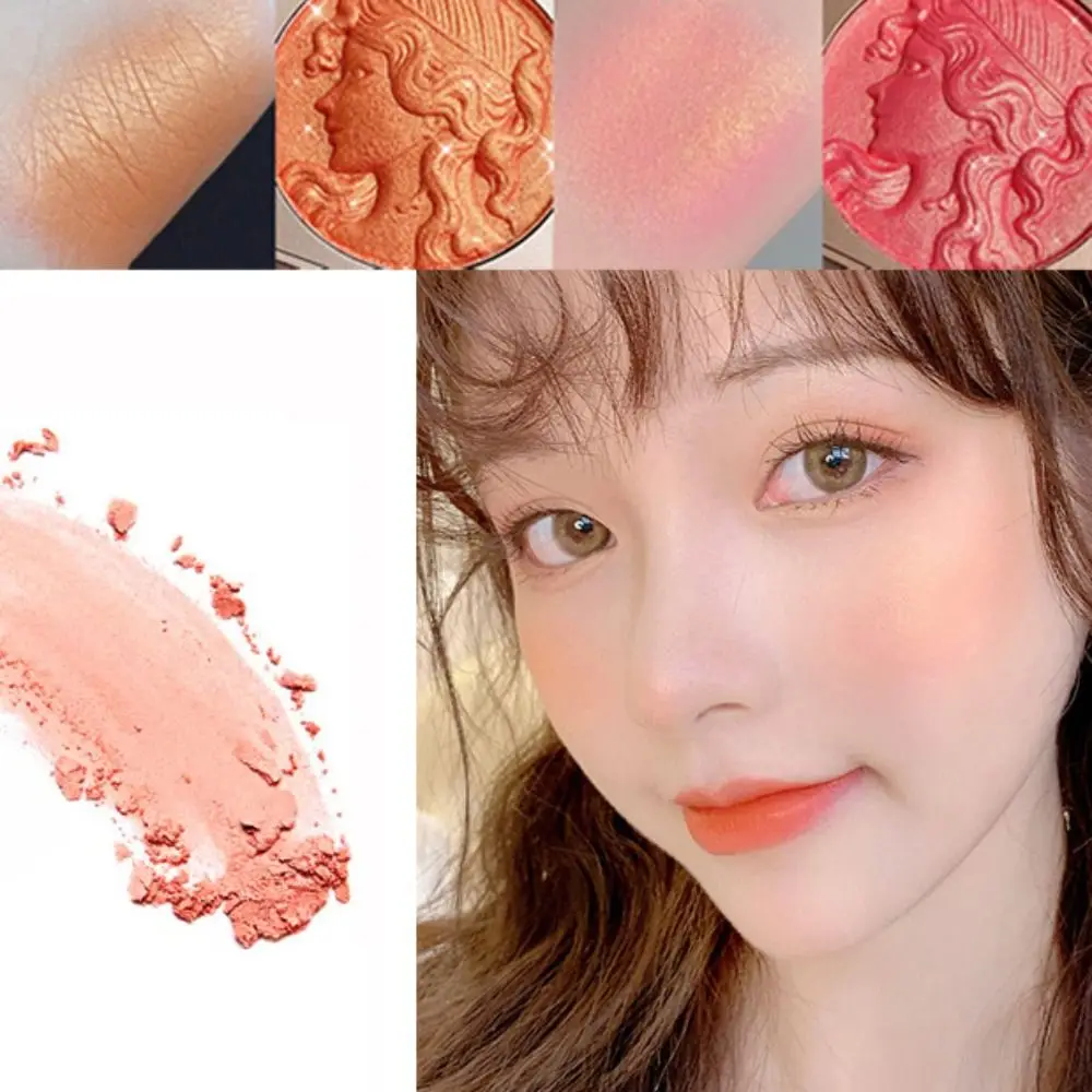 

Waterproof Velvet Matte Peach Rouge Long Lasting Natural Rose Cheek Tint Blusher with Fine Pearlescent Bright