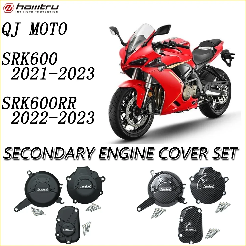 

For QJMOTO SRK600 2021-2023 SRK600RR 2022-2023 Motorcycle Engine Cover Clutch Cover Protection Set Accessories