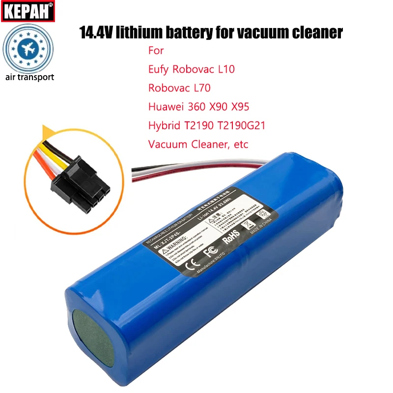 14V/14.8 Original lithium battery，4S2P,for Eufy Robovac L70 L10 Hybrid T2190 Qihoo 360 S9 X95 X90 Robot Vacuum Cleaner  Battery