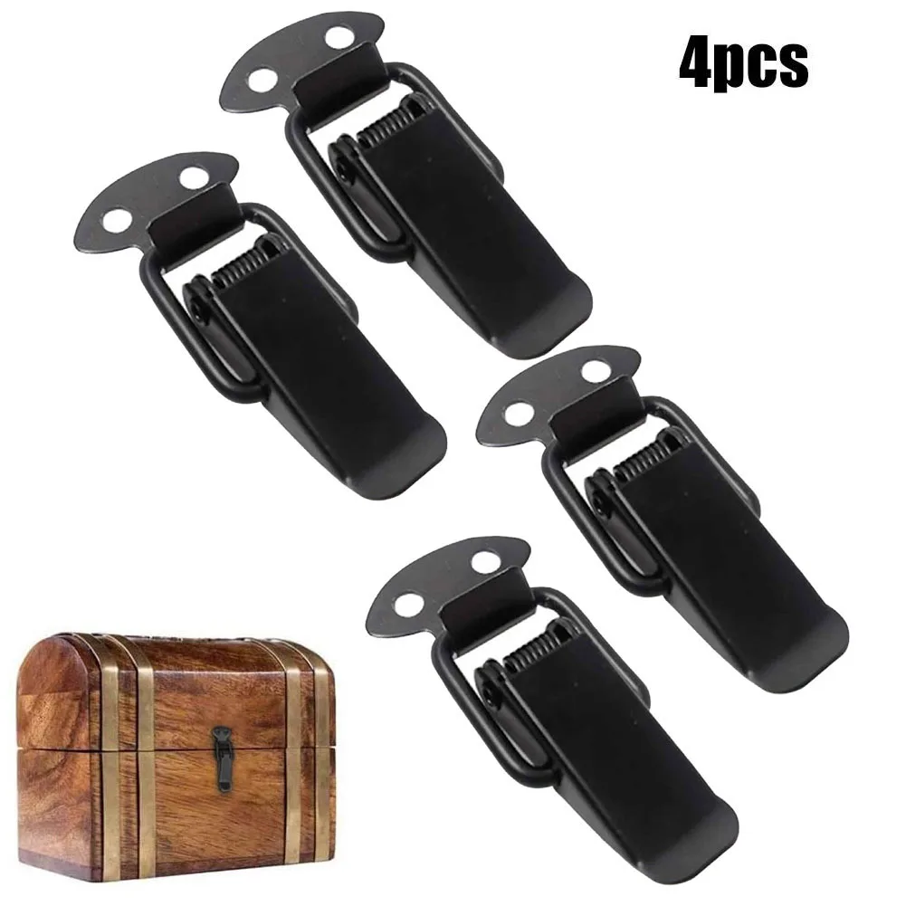 4/10pcs Toggle Latches Spring Loaded Clamp Clip Case Box Latch Catch Hinge Snap Closure Crate Lock Spring Lock Wooden Box Hasps