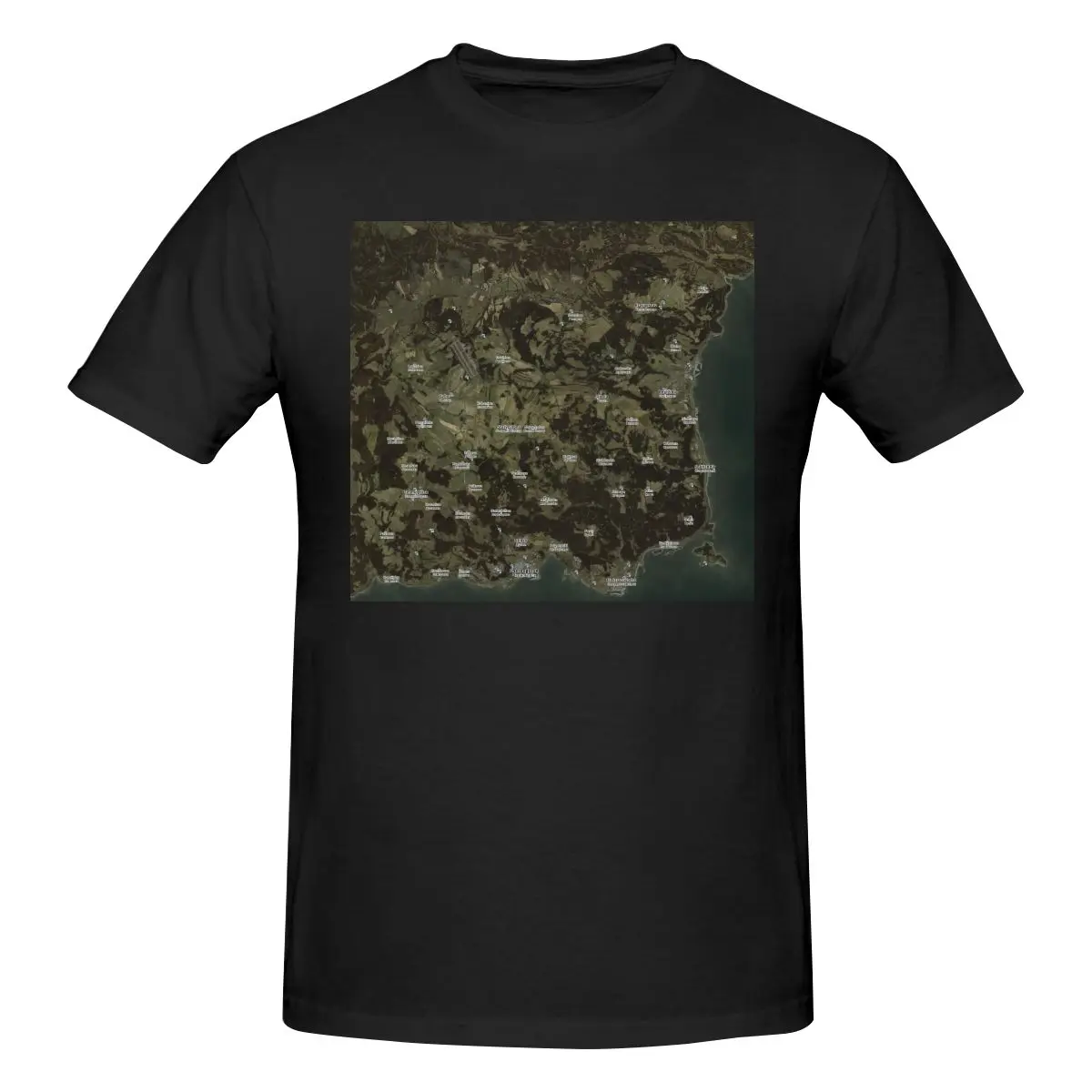 

Funny Day Z Map Men's Printed T-Shirt Unisex T shirtClothing