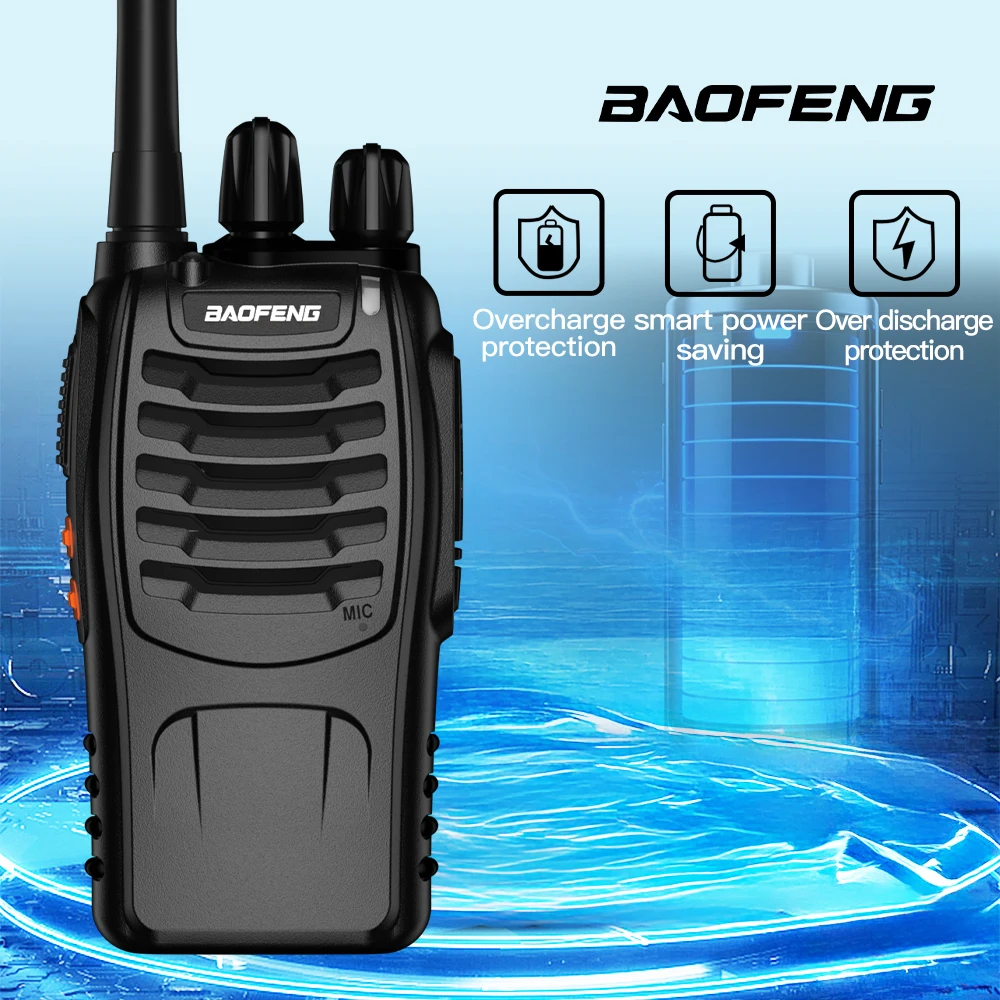 Bao Feng 888S PLUS Classic Walkie Talkie Baofeng High Battery Life Portable Communication Radio For Businessa