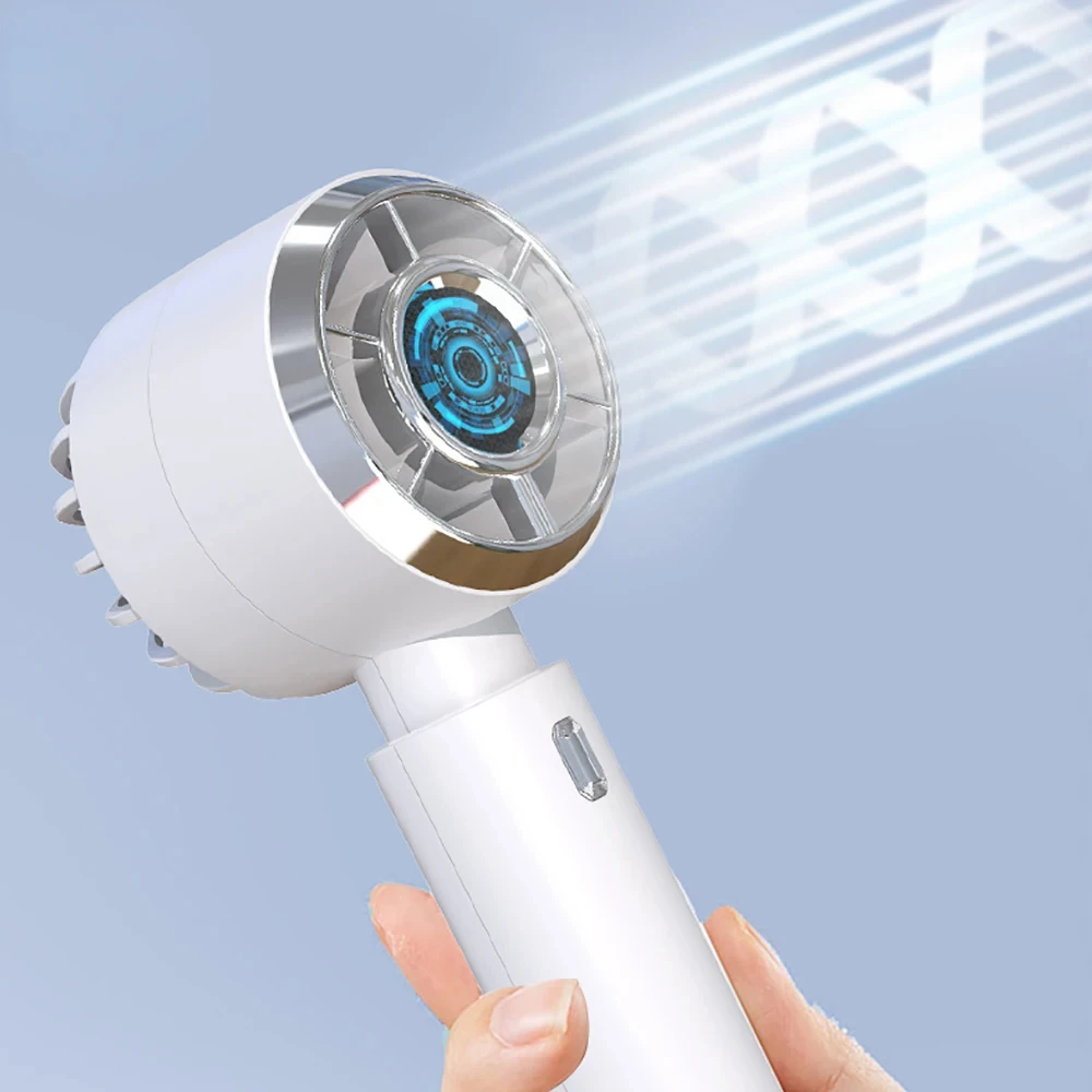 

Новый USB перезаряжаемый мини-ручной турбинный вентилятор для домашнего офиса, бесшумный многофункциональный настольный вентилятор для студентов, портативный карманный вентилятор на открытом воздухе