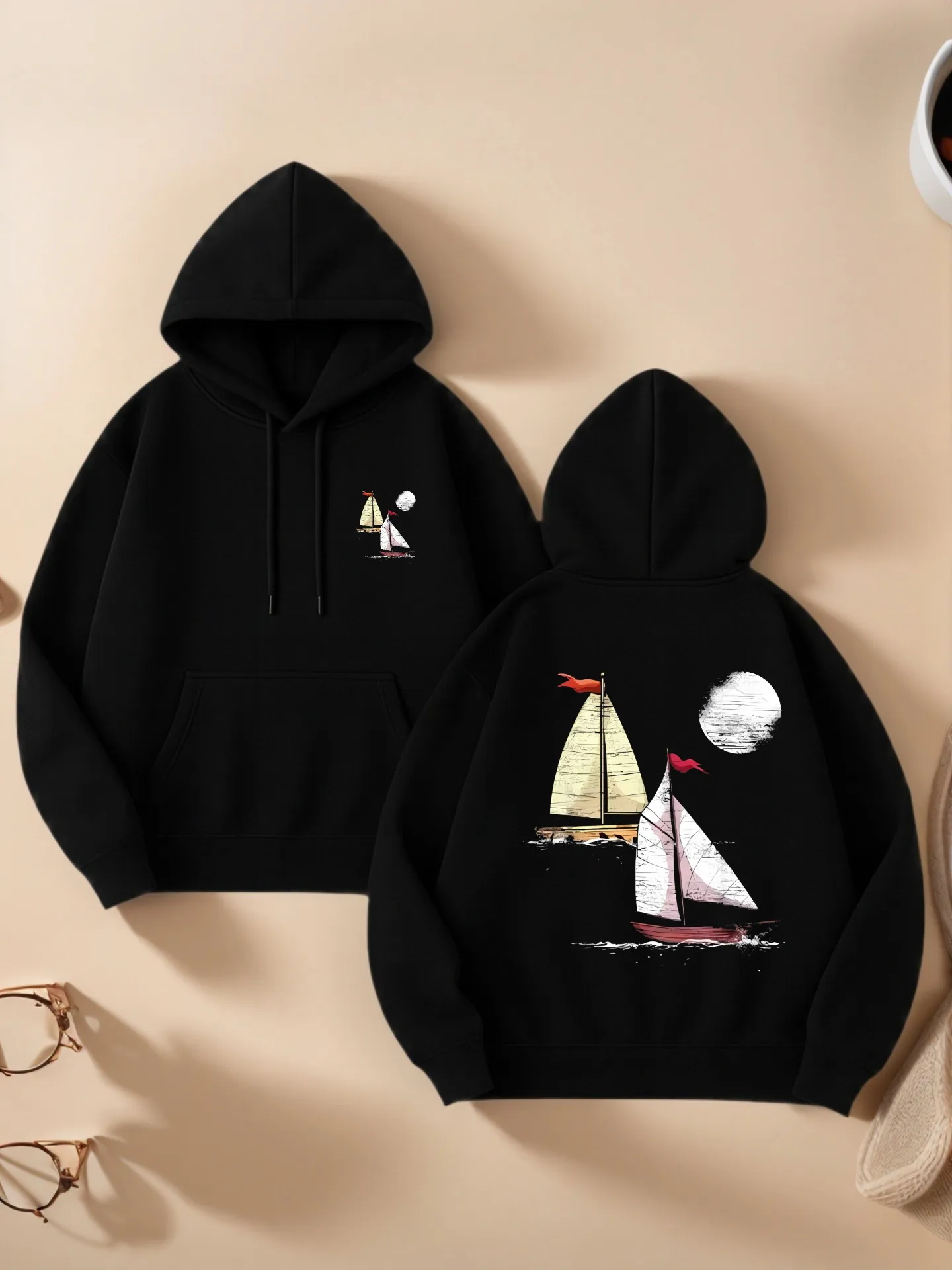 

Парусник — женский пуловер с принтом, милый эстетичный дизайн, мягкая ткань, повседневная одежда на каждый день