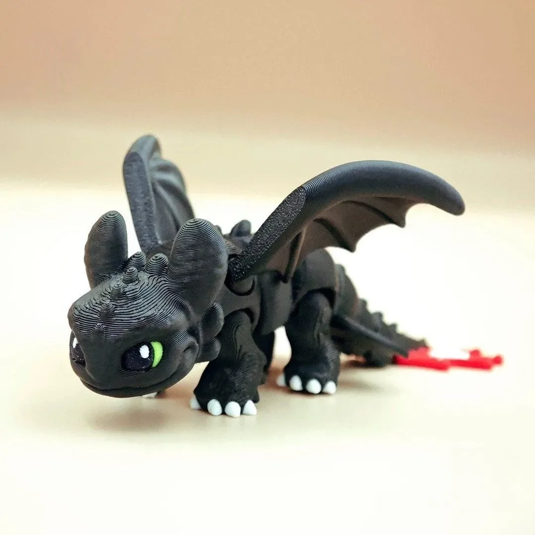 バンダイアニメヒックとドラゴンアクションフィギュア 3D プリント幼児トゥドールズナイトフューリージョイントモバイルモデル子供のおもちゃギフト