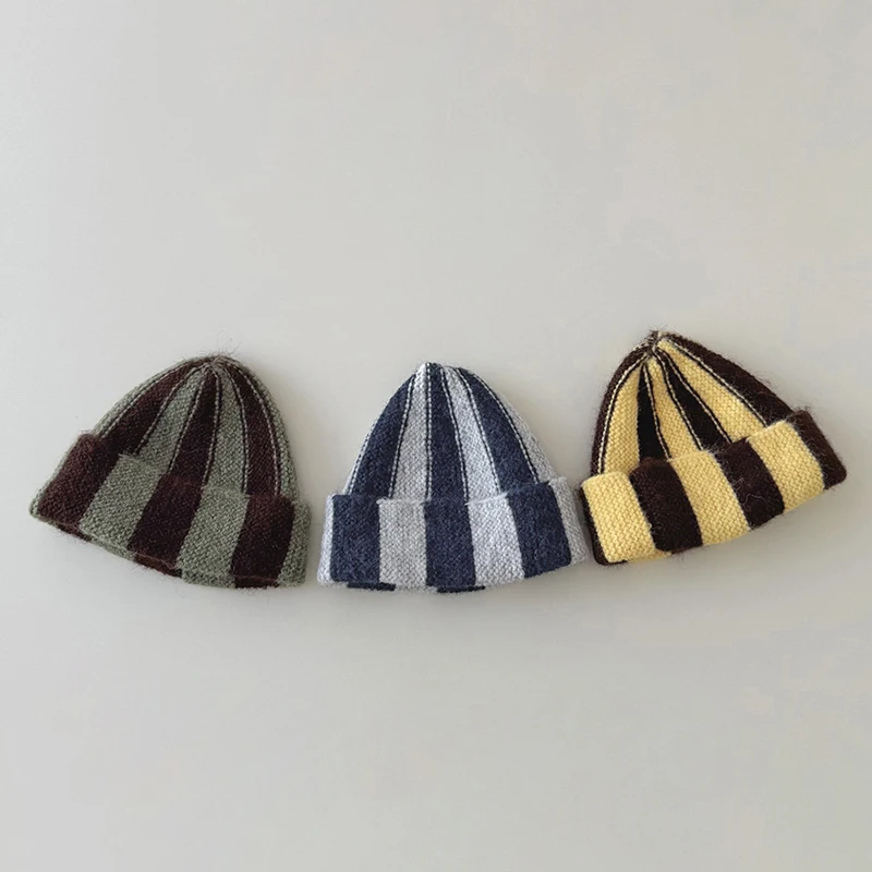 Winter Knitted leisure Hat for Children 2-7Y Beanies Hat Kid for Boy Cap Lovely Cute Watermelon Acrylic Hat for Boy/girl Hats view 3