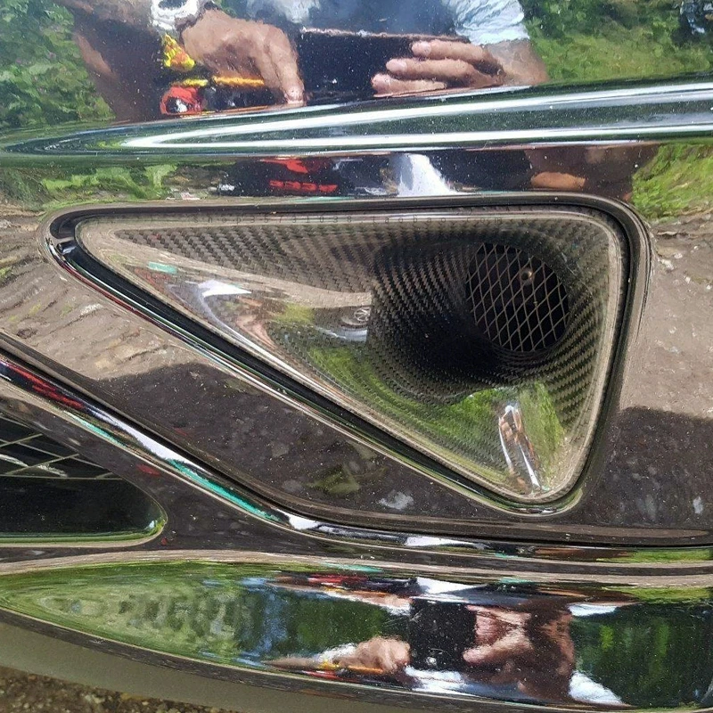 

Подходит для модификации Honda FN2, неограниченная рамка противотуманной фары из углеродного волокна, крышка противотуманной фары MUGEN.