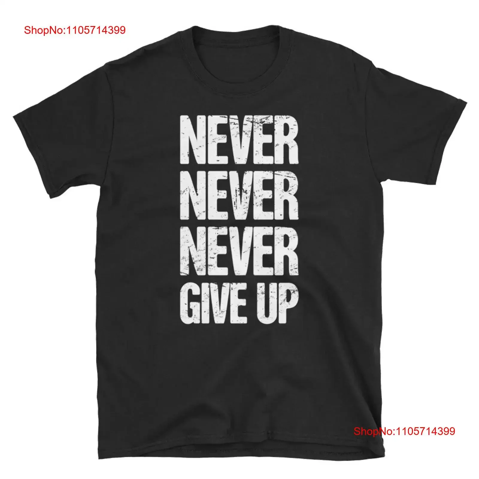 Inspirational T Shirt Churchill Quote Battle of Britain History Never Give Up vintage Washed Stretched Casual Breathable