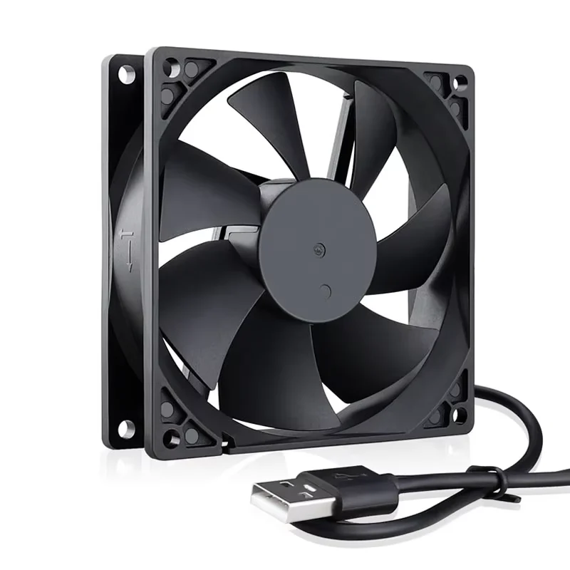 9225 9CM USB Interface DC 5V 92x92x25mm Brushless Cooling Computer Fan 90mm Axial USB Cable Set-top box Router Chassis Fan