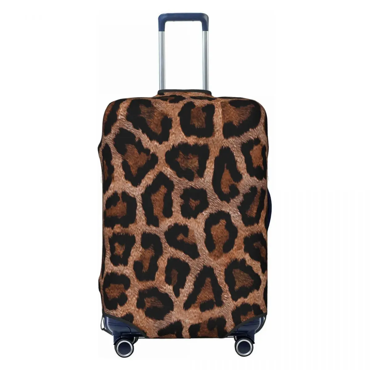 Spotted Leopard Suitcase Cover Holiday Animal Print Useful Luggage Supplies Cruise Trip Protector