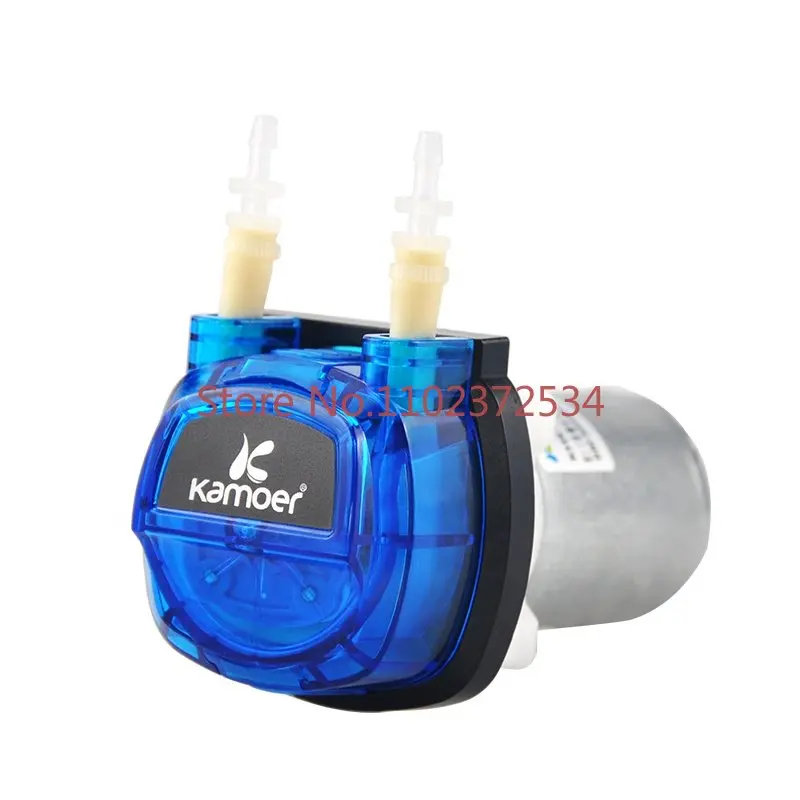 

Kamoer KHS 12 volt 24V 210 - 310 ml/min gear drive blood analyzer dosing peristaltic pump