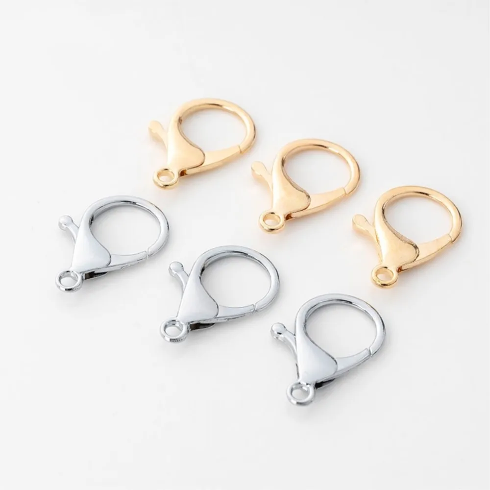 10pcs 24X34mm Large Lobster Claw Clasps Necklace Fastener Hook Connector for DIY Keychain Jewelry Craft Luggage Making Accessory