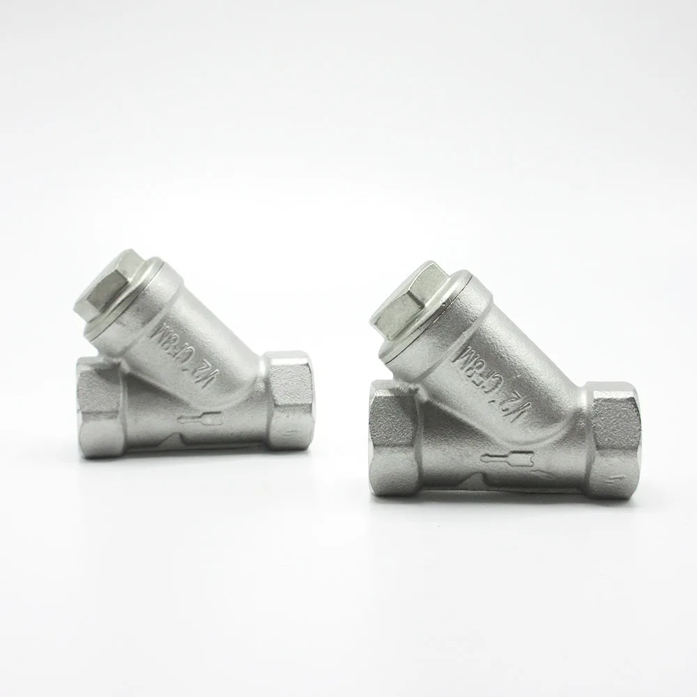 

SS304 Stainless Steel Y-Strainer Filter BSP Internal Thread 1/4" 3/8" 1/2" 3/4" 1" (Dn8-Dn25)