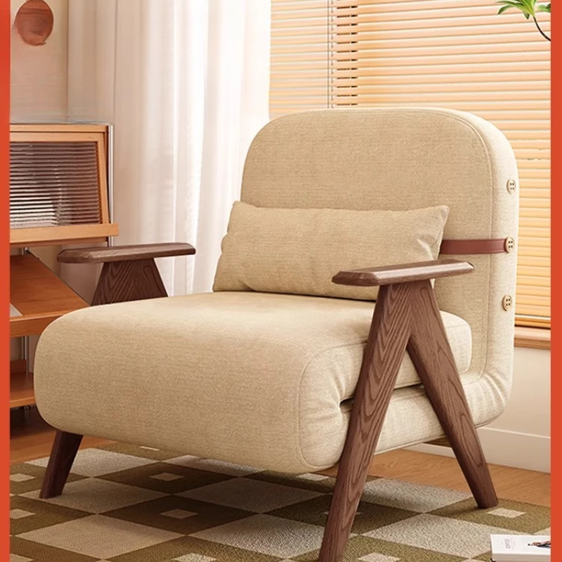 

Folding sofa bed dual-purpose small apartment Internet celebrity multi-functional princess single bed solid wood simple folding