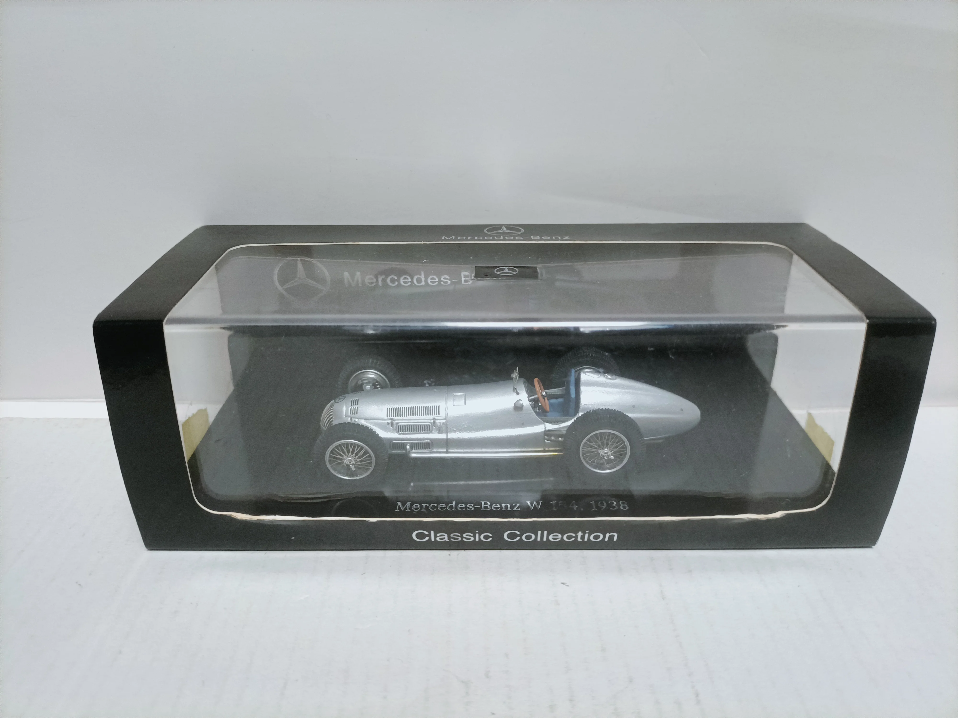 

Винтажный спортивный автомобиль Spark 1 43 Benz, модель Benz W154 1938 года, серебристый