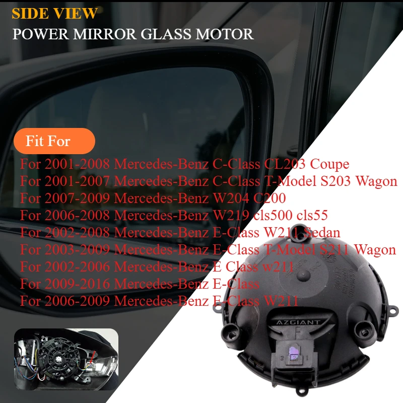 

AZGIANT for Mercedes-Benz C-Class E-Class W204 W219 Side Wing Mirror Adjustment Module Blind Spots Lens Original Premium Quality