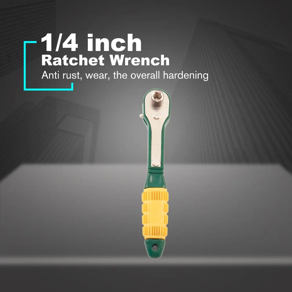 1/4 inch High Torque Ratchet Wrench Spanner Repair Tools Socket Spanner Quick Release Tool for Factories Car Modification